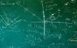 a close up of a blackboard